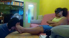 Cleaning Jenny's dirty feet pt 2
