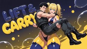 LIFT & CARRY - Strong Female Mover Lifts You Effortlessly in Fireman Carry Up the Stairs Then Grinds and Fucks You in Bedroom (Erotic Audio)