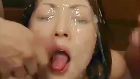 Wet Wild Bukkake Party - Japanese Beauties Get Drenched in Cum