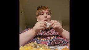 Celestial devours big meals in a chubby bondage romp