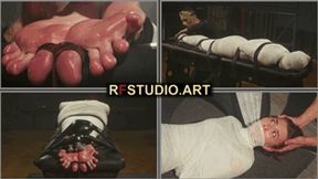 Daria - Complete Bandage Mummification with Barefoot Tickling (FULL HD MP4)