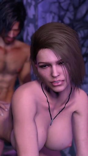 Captivating moment from &quot;Jill Valentine Resident Evil 3 remake l 3d Hentai Animation Anal Sex&quot;