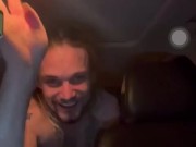 White stud CarFunplaying in the booty - ass jiggling