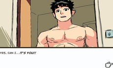 Woke up and jerked off my big cock a gay came and helpe