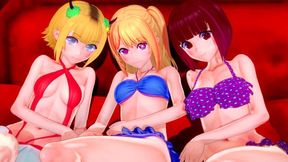 'Double Penetration Whore Fantasy with Ruby, Kana, and Mem-Cho'