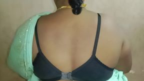 I went to my stepaunt&amp;#039;s house and she was so beautiful in a saree, then I grabbed her breasts and shared her bed.