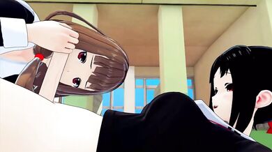 FUTA KAGUYA-SAMA: LOVE IS WAR KAGUYA SHINOMIYA X MIKO 3D HENTAI