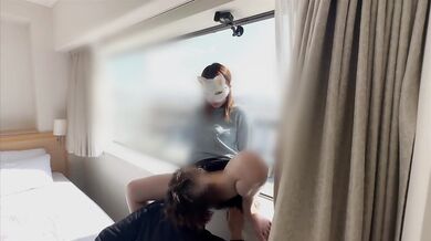 A Married Woman Who Silently Stays With Her Husband And Has Sex With A Fully Exposed Glass