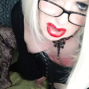 Blonde Trans cumming