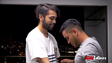 Hung Latin Luck Santos Covering Camilo Brown's Face In Cum For Wild Latinos