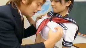 Sexy Ty Kouran Gets Her Face Covered in Sticky Cum
