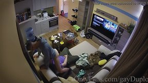 Netflix and someonese son blowing, throat/ass knocking off during netflix