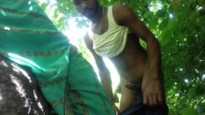 Indian Desi Village Couple Coming Forest and Fucking Afternoon Time.