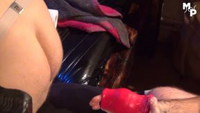 Bare fist this young butt