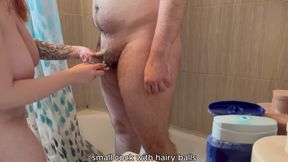 Small-penis Humiliation and Cock Shaving