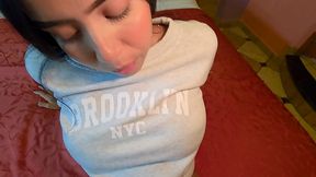 Beautiful brunette baeb with amazing boobs gets fucked POV