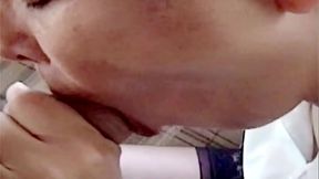 My first blowjobs to stepbrother'_s big cock, I ask him to cum in my mouth