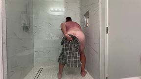 Daddy showering for you