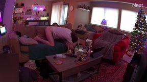 Cumming Hard All Over the couch