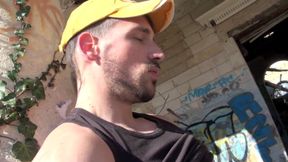 Asian girl fucked by Enzo Rimenez outdoor