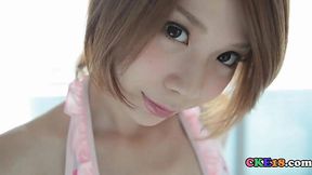 Petite Asian Ryouko Creams and Cums Hard!
