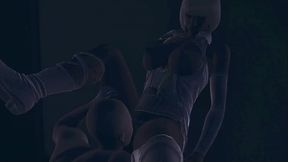 Japanese fucks Black woman in abandoned building