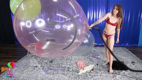 Sage H Does Machine Pop w 24,36 and 43-inch Balloons