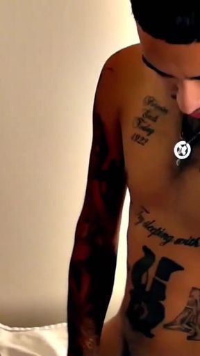 Cholo Throat Sucks off Hung Papi Juven Tatted Cholo Fuck