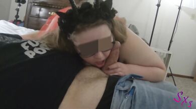 My stepsis oozing curvy ass drips cum Halloween night