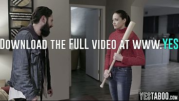 Gorgeous petite MILF gets rid of her stalker by letting him smash