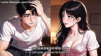 In front of my elder brother's presence, My sister-in-law actually did this with me! It's so exciting...AI-generated