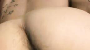 ”Tatted Andrew blows a sexy load after rubbing & stroking his long shaft”