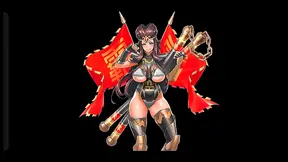 Voluptuous Anime Vixen Takes Wild Ride on Desk – Busty Pleasure Overflows