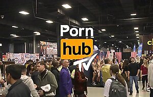 Mia Malkova & Kendra Sunderland at eXXXotica 2015 with Pornhub Aria