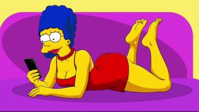 New Fitness Trainer With a Big Black Cock for a Married Housewife. Cartoon. Simpson Parody
