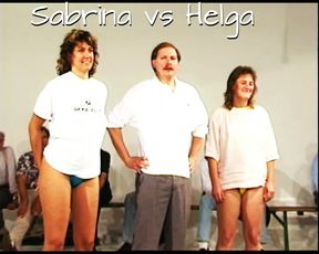 Topless Wrestling Sabrina versus Helga