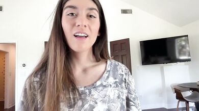 Step sis and amateur hot brunette take throat deep multiple creampies POV