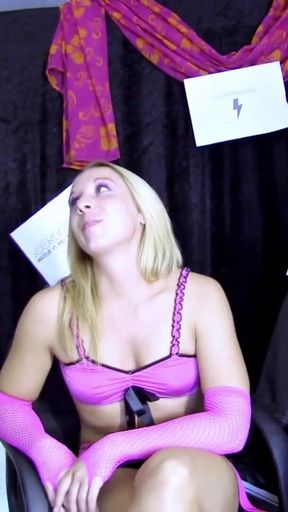 Stunning moment from &quot;French blonde babe Cassandra Delamour threesome with double penetration&quot;