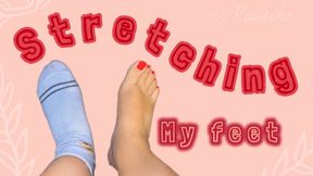 Stretching my feet