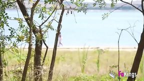 Sexy MILF Natalii Quinn hunts for cock by San Juan Reservoir