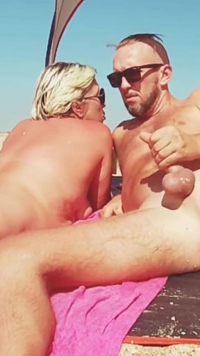 Memorable moment from &quot;Cumming in my stepmom&#039;s mouth on the beach&quot;