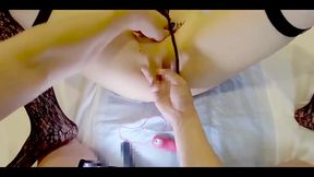 Mayu No81 Nierautomata 2b Costume, Nipple Piercing, Screaming, Blindfolded, Anal Vibrator, Squirting, Creampie