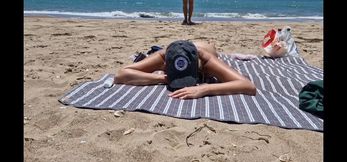*** Gets Fucked on the Beach by a Stranger Fucking From Behind