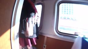Alice Marchesi Gets A Huge Facial After Fucking A Stud In A Railcar