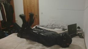 Drone Gagged and Hogtied