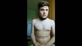 Anal Chastity: Ass-to-Mouth BDSM with a Twink Amateur