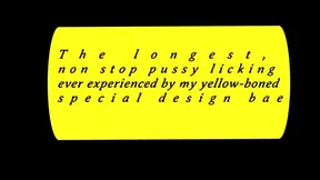 The Longest &mdash;  Non-stop Pussy Licking Ever Seen on the Adult Entertainment Industry