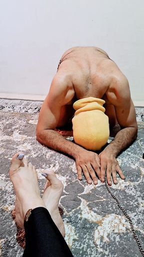 Slave Trained to Worship Feet 11 Deep Licking & Kissing