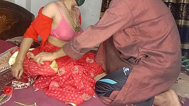 Newest threesome Desi My Husband Father First Night Fucked Doggystyle Best Newly Married Wife With Husband Father Night Blowjob and Hardcore