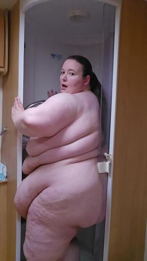 SSBBW SHOWER FAIL IN TINY MOTORHOME